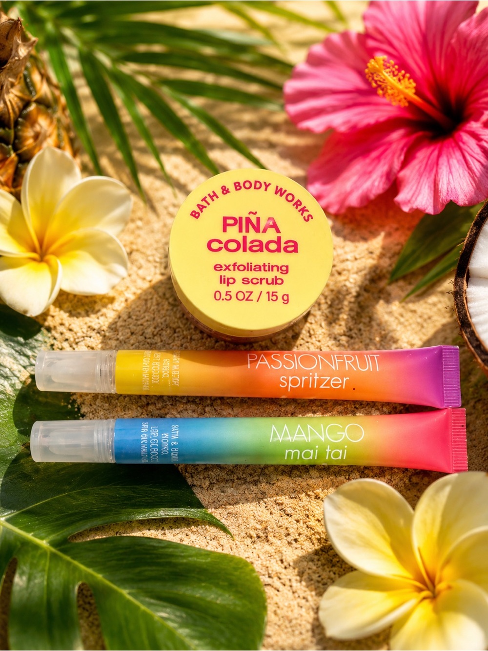 Bath & Body Works Tropical Lip Care 3-Piece Bundle